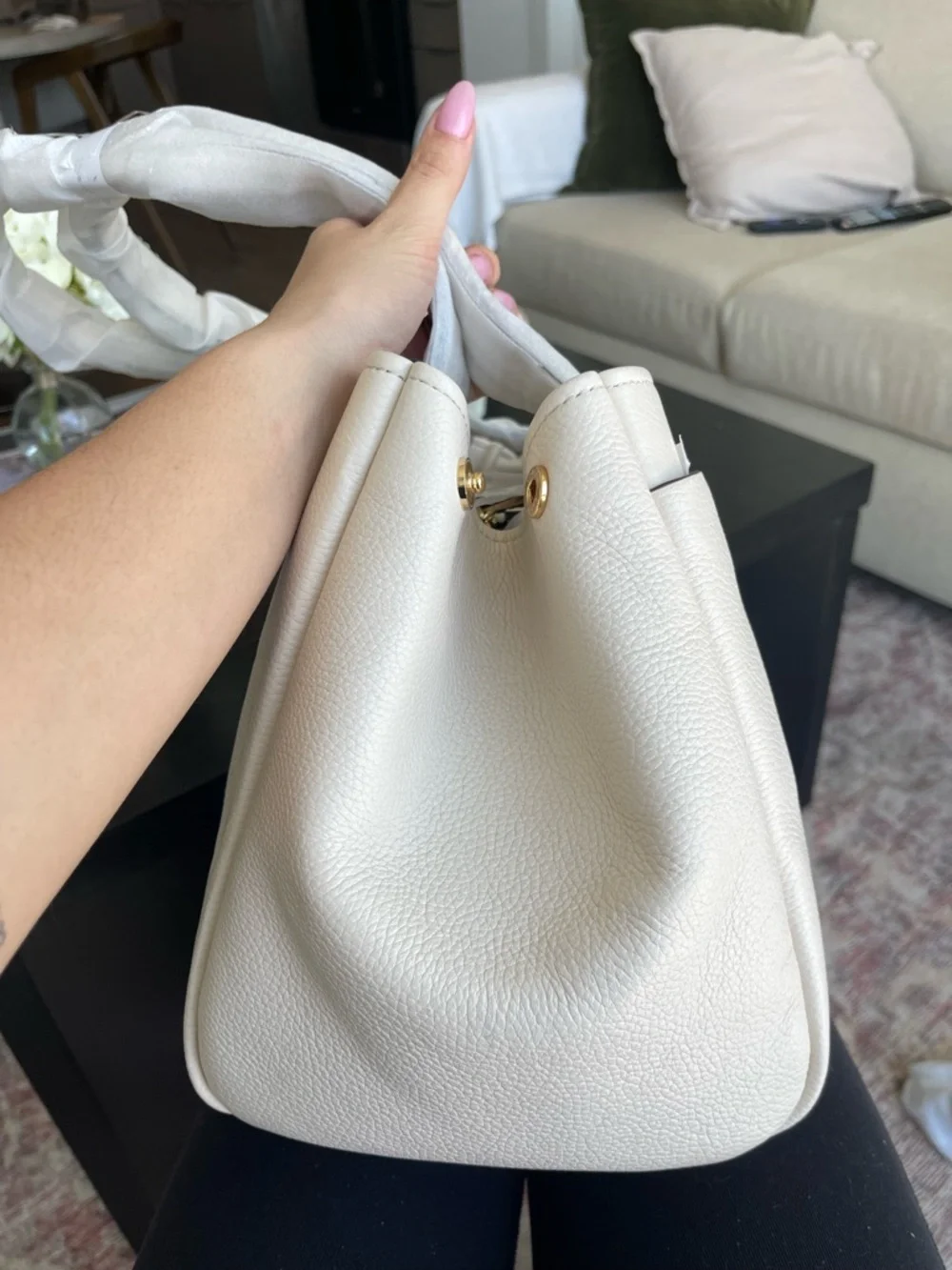 Michael Kors Romee Large Pebbled Leather Tote Bag - Picture 9 of 15